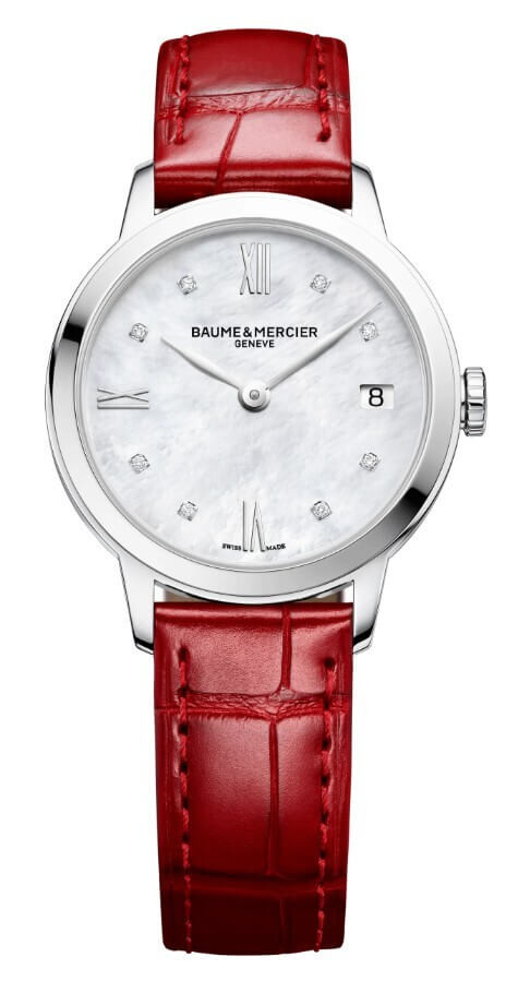 BAUME et MERCIER Classima Quartz 31mm Λευκό Mother-of-Pearl Καντράν με Μπριγιάν  