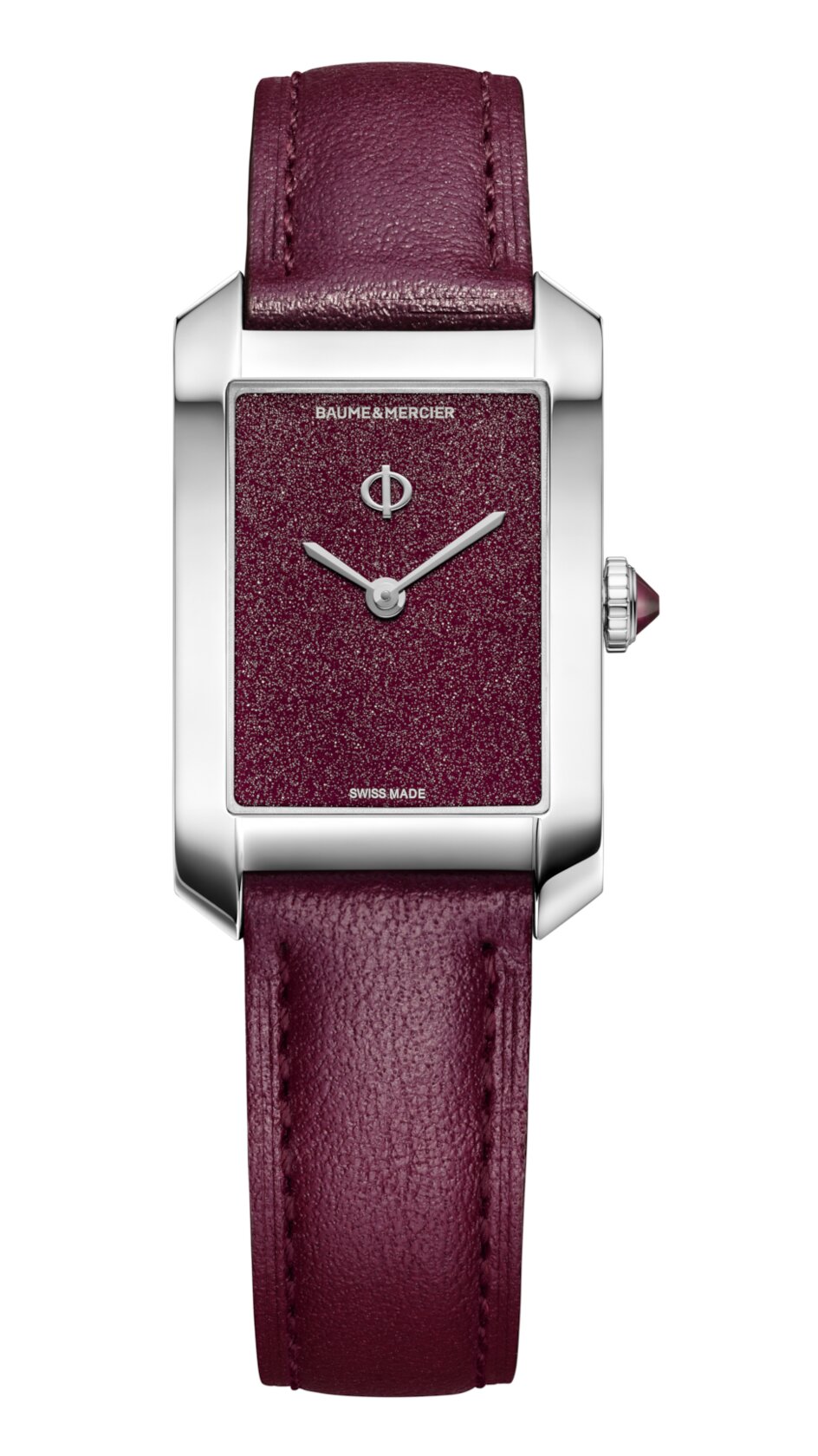 BAUME et MERCIER Hampton Μπαταρίας 35 x 22mm Μπορντό Καντράν