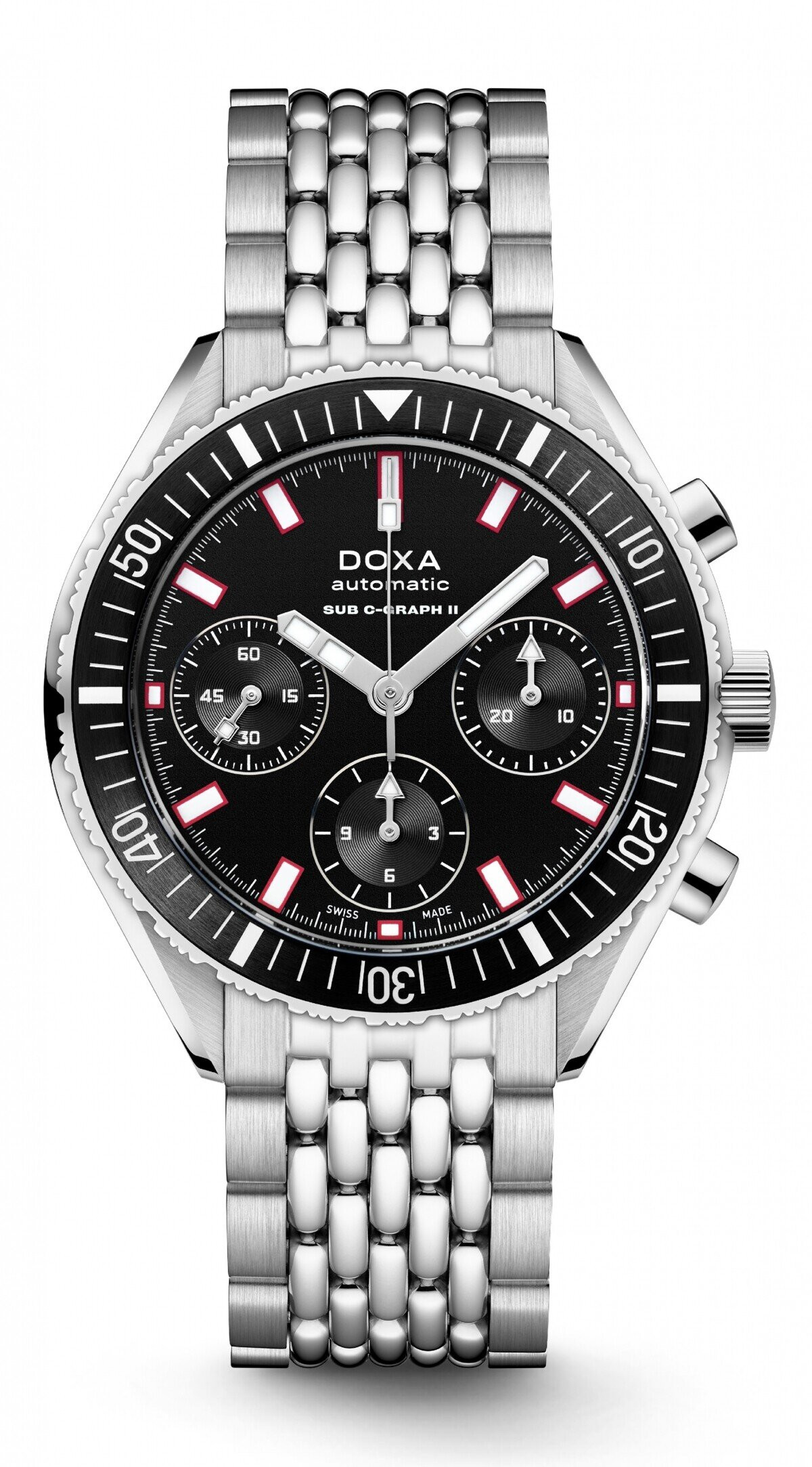 DOXA SUB 200 C-GRAPH II SHARKHUNTER automatic 42mm black DIAL DIVER'S WATCH