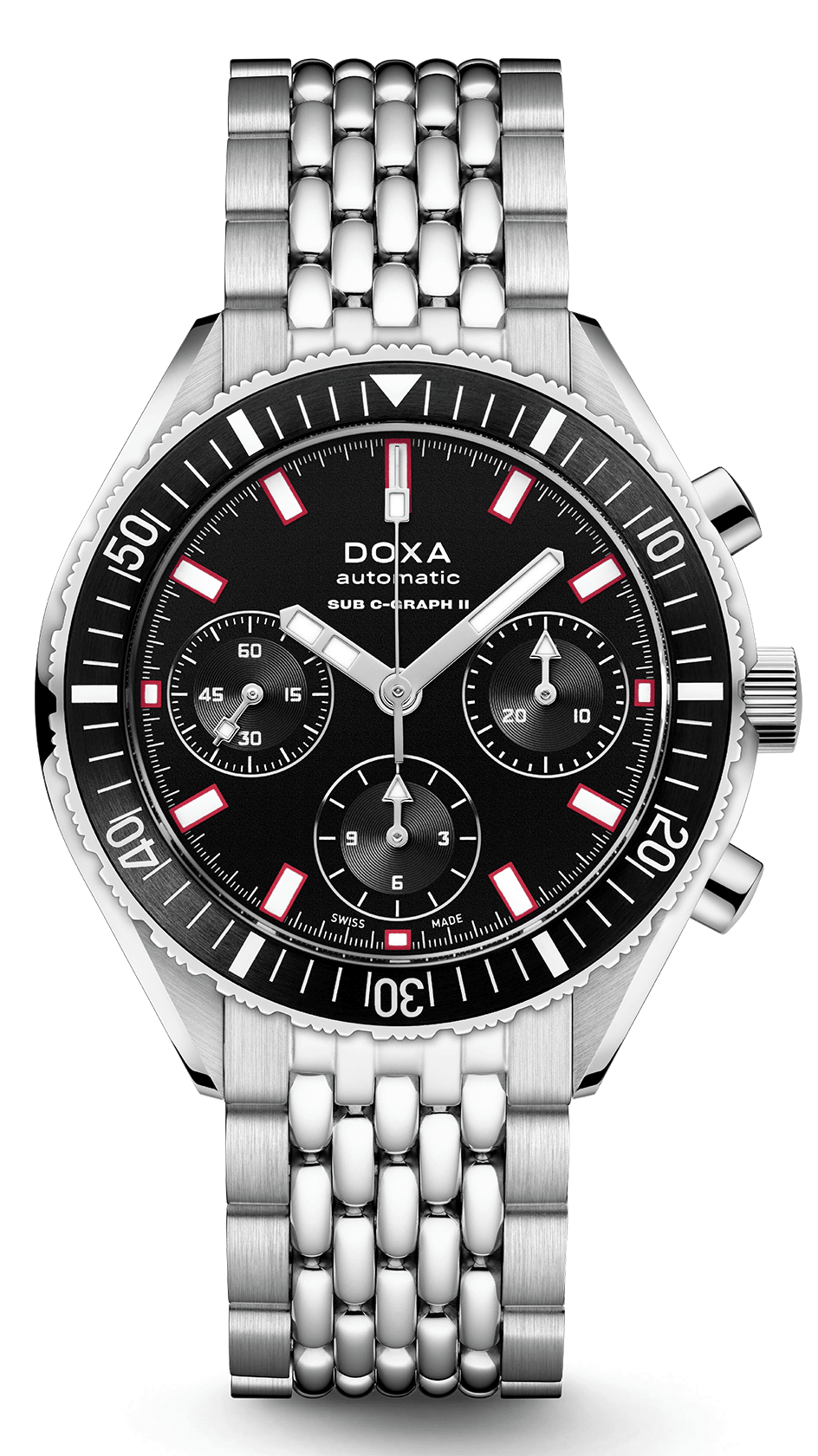 DOXA SUB 200 C-GRAPH II SHARKHUNTER automatic 42mm black DIAL DIVER'S WATCH