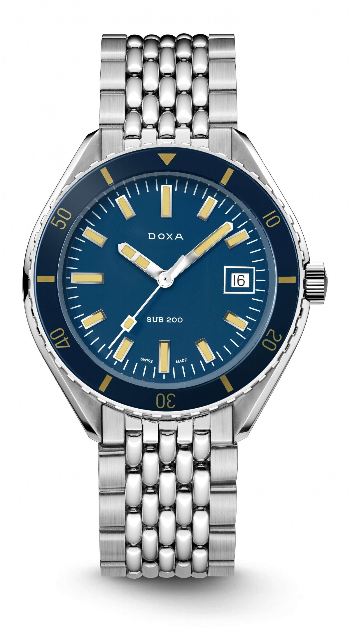DOXA SUB 200 CARIBBEAN automatic 42 mm Navy blue DIAL DIVER'S WATCH