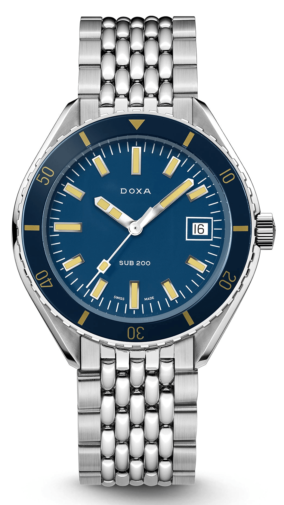 DOXA SUB 200 CARIBBEAN automatic 42 mm Navy blue DIAL DIVER'S WATCH