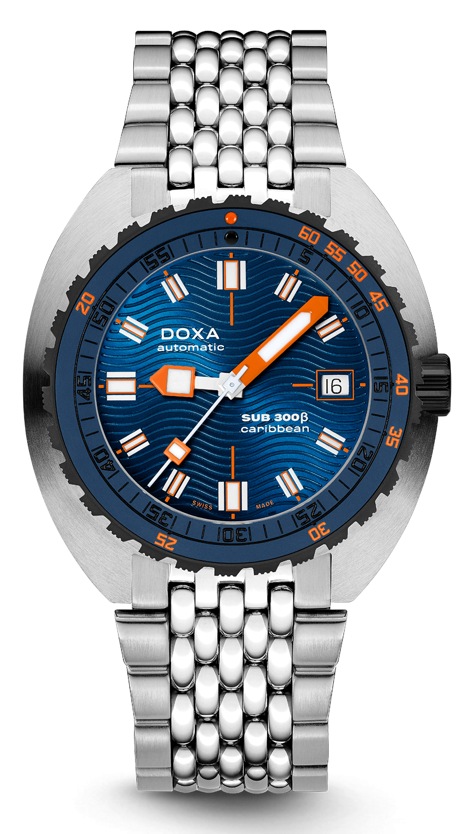 DOXA SUB 300β Caribbean 42.50 μπλε καντραν
