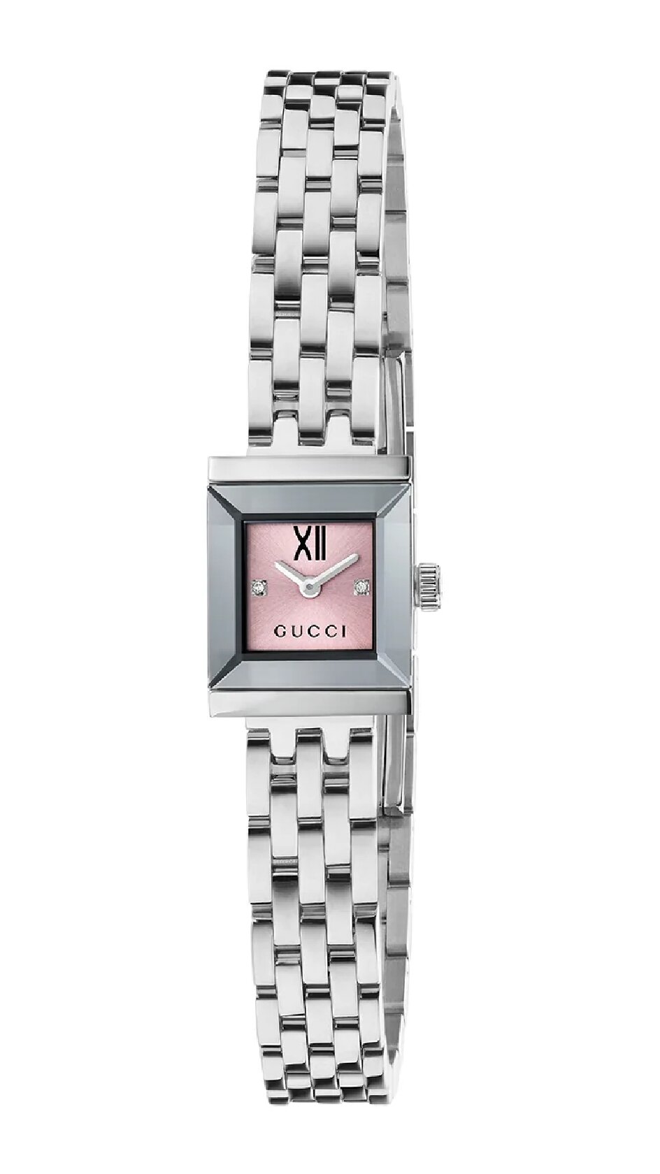 GUCCI G-Frame Μπαταρίας 14x18mm Ροζ Καντράν