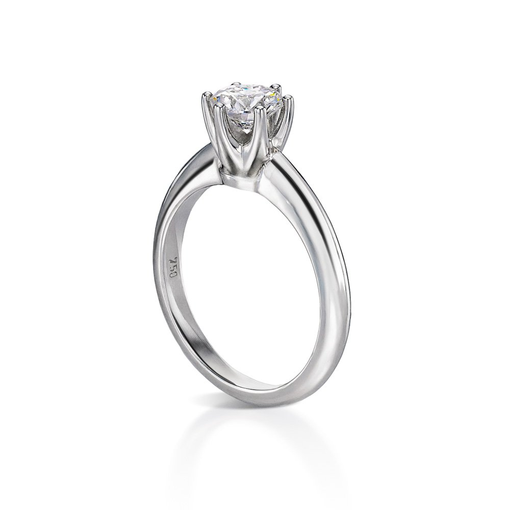 INGLESSIS COLLECTION PROMISE - ΔΑΧΤΥΛΙΔΙ ΜΟΝΟΠΕΤΡΟ 18Κ ΛΕΥΚΟΣ ΧΡΥΣΟΣ ΜΕ ΜΠΡΙΓΙΑΝ