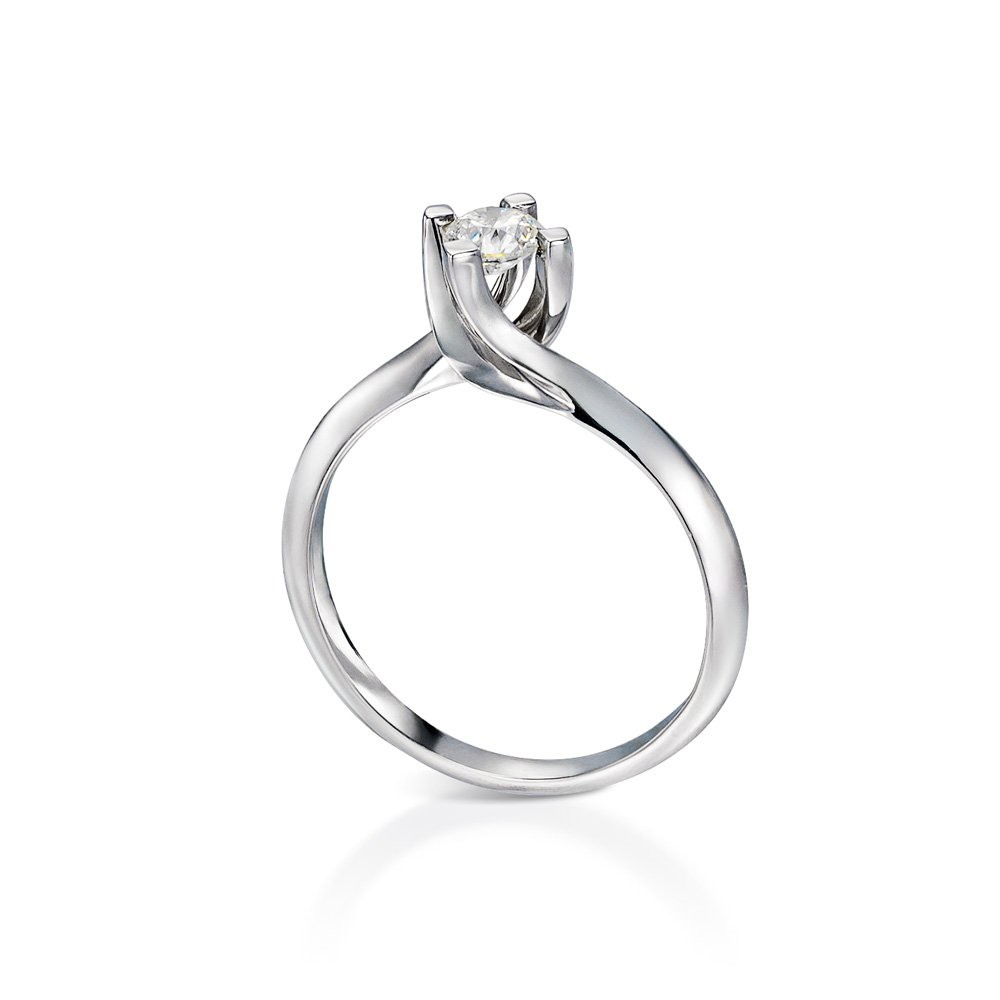 INGLESSIS COLLECTION PROMISE - ΔΑΧΤΥΛΙΔΙ ΜΟΝΟΠΕΤΡΟ 18Κ ΛΕΥΚΟΣ ΧΡΥΣΟΣ ΜΕ ΜΠΡΙΓΙΑΝ