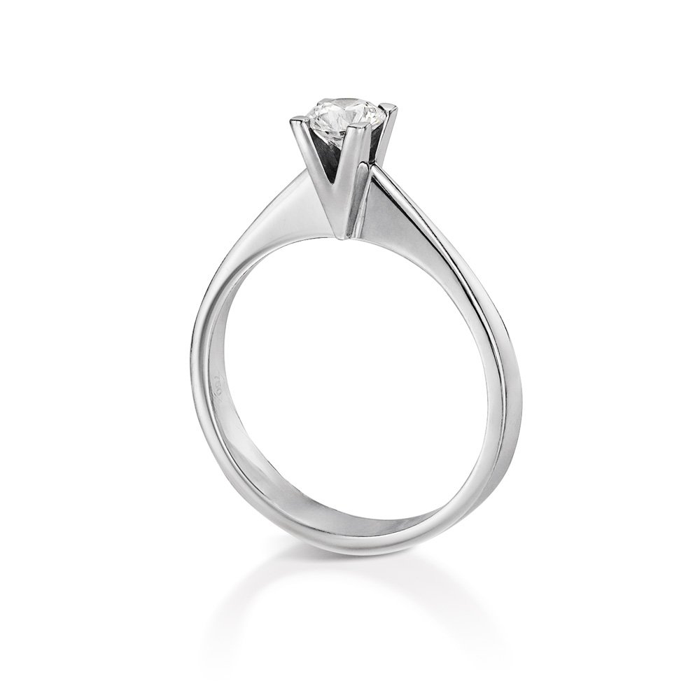 INGLESSIS COLLECTION PROMISE - ΔΑΧΤΥΛΙΔΙ ΜΟΝΟΠΕΤΡΟ 18Κ ΛΕΥΚΟΣ ΧΡΥΣΟΣ ΜΕ ΜΠΡΙΓΙΑΝ