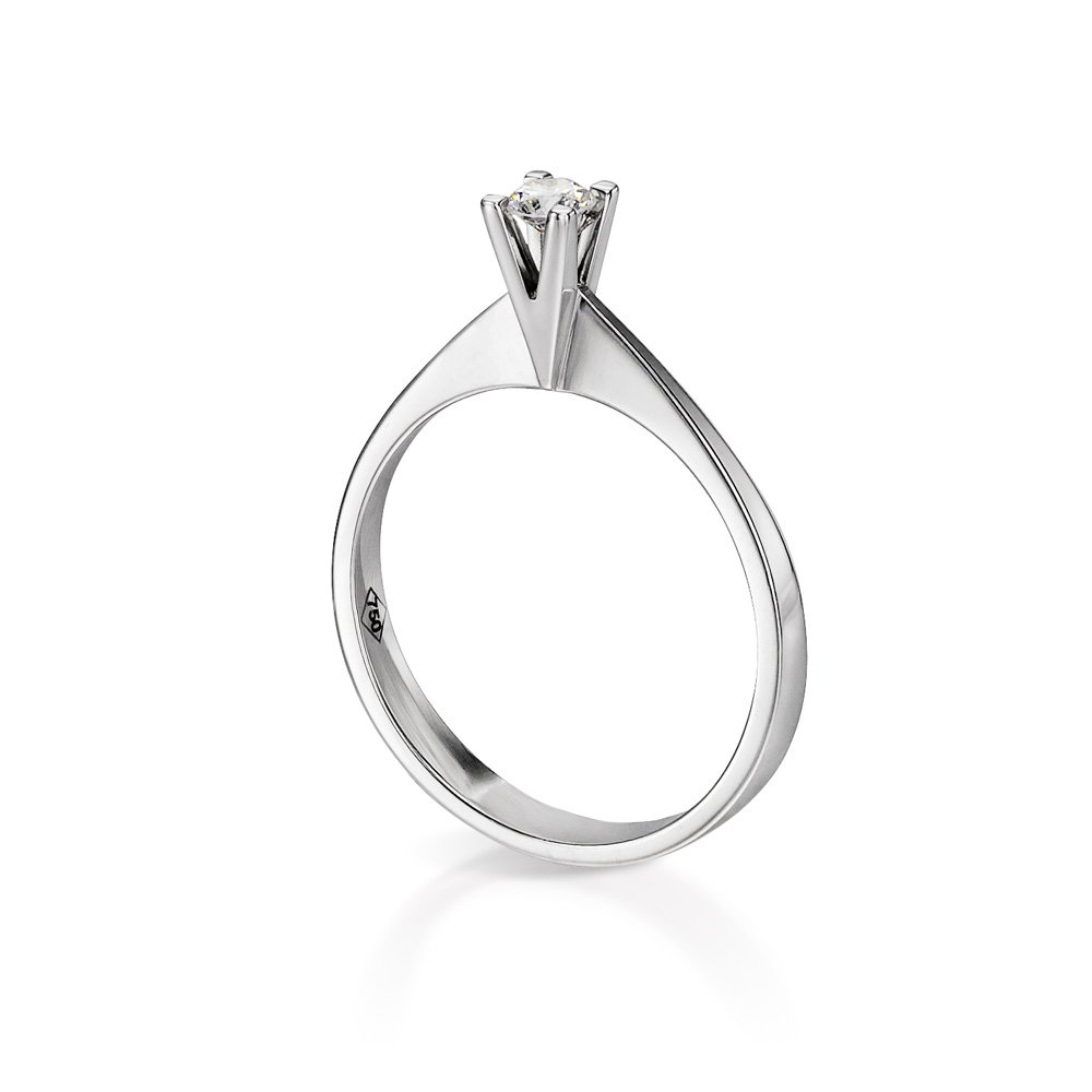 INGLESSIS COLLECTION PROMISE - ΔΑΧΤΥΛΙΔΙ ΜΟΝΟΠΕΤΡΟ 18Κ ΛΕΥΚΟΣ ΧΡΥΣΟΣ ΜΕ ΜΠΡΙΓΙΑΝ