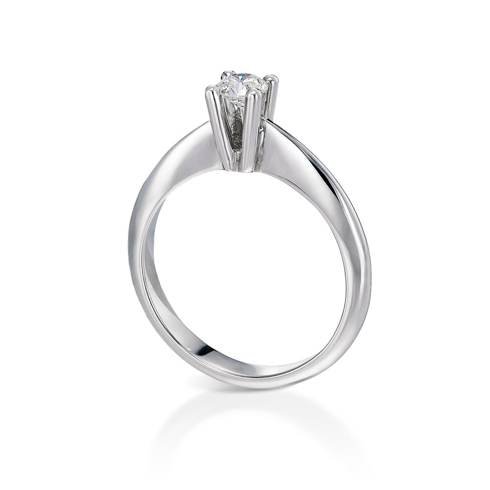 INGLESSIS COLLECTION PROMISE - ΔΑΧΤΥΛΙΔΙ ΜΟΝΟΠΕΤΡΟ 18Κ ΛΕΥΚΟΣ ΧΡΥΣΟΣ ΜΕ ΜΠΡΙΓΙΑΝ