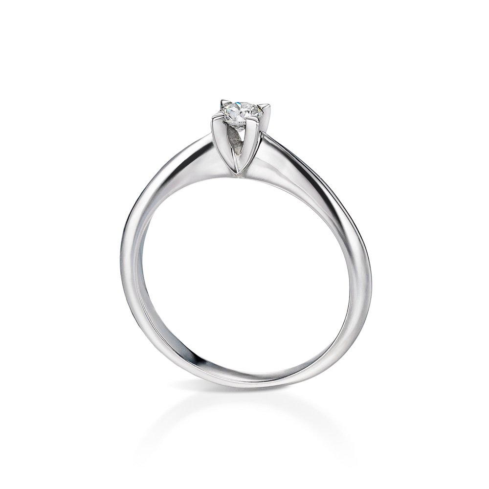 INGLESSIS COLLECTION PROMISE - ΔΑΧΤΥΛΙΔΙ ΜΟΝΟΠΕΤΡΟ 18Κ ΛΕΥΚΟΣ ΧΡΥΣΟΣ ΜΕ ΜΠΡΙΓΙΑΝ