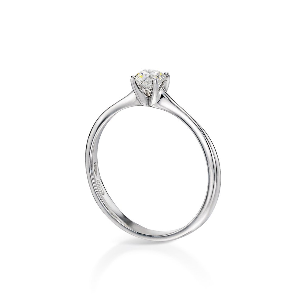 INGLESSIS COLLECTION PROMISE - ΔΑΧΤΥΛΙΔΙ ΜΟΝΟΠΕΤΡΟ 18Κ ΛΕΥΚΟΣ ΧΡΥΣΟΣ ΜΕ ΜΠΡΙΓΙΑΝ