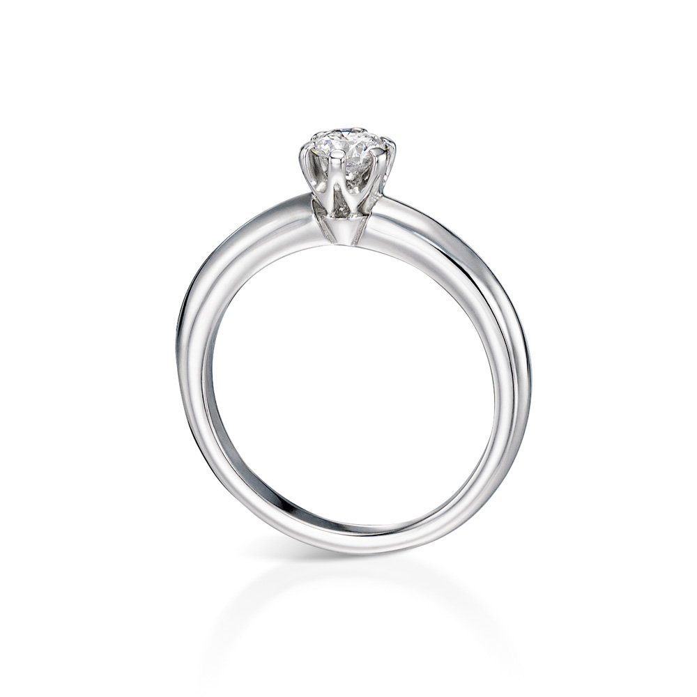 Inglessis Collection Promise - Δαχτυλίδι Μονόπετρο 18Κ Λευκός Χρυσός Με Μπριγιάν