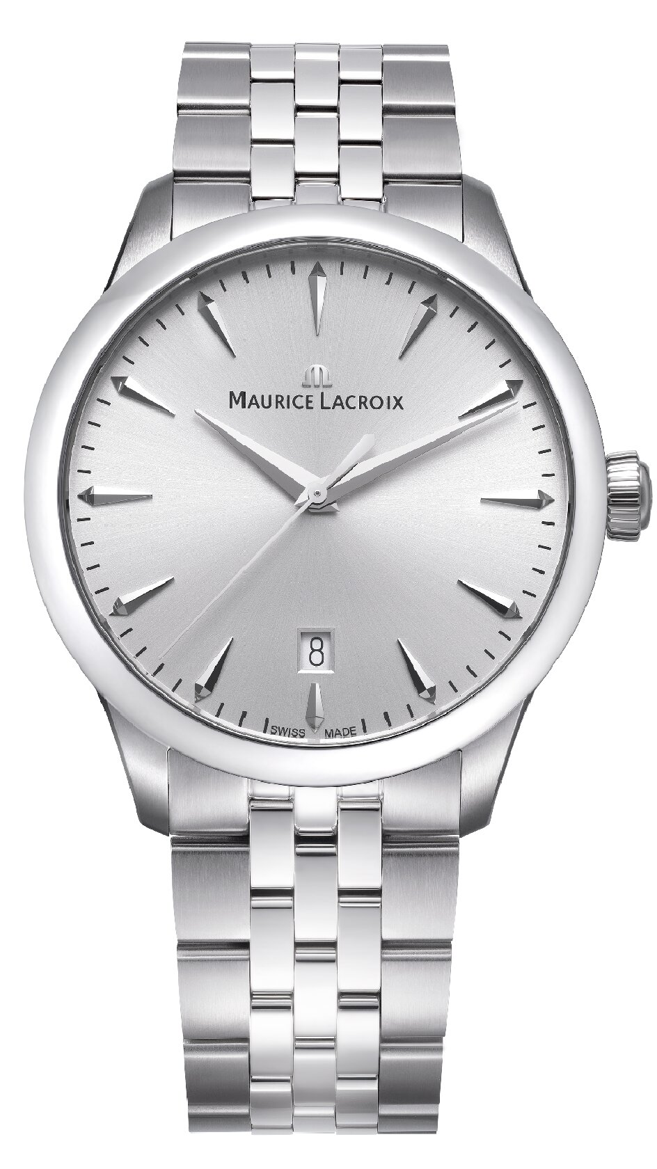 Maurice Lacroix 1975 Μπαταρίας 39mm Ασημί Καντράν 
