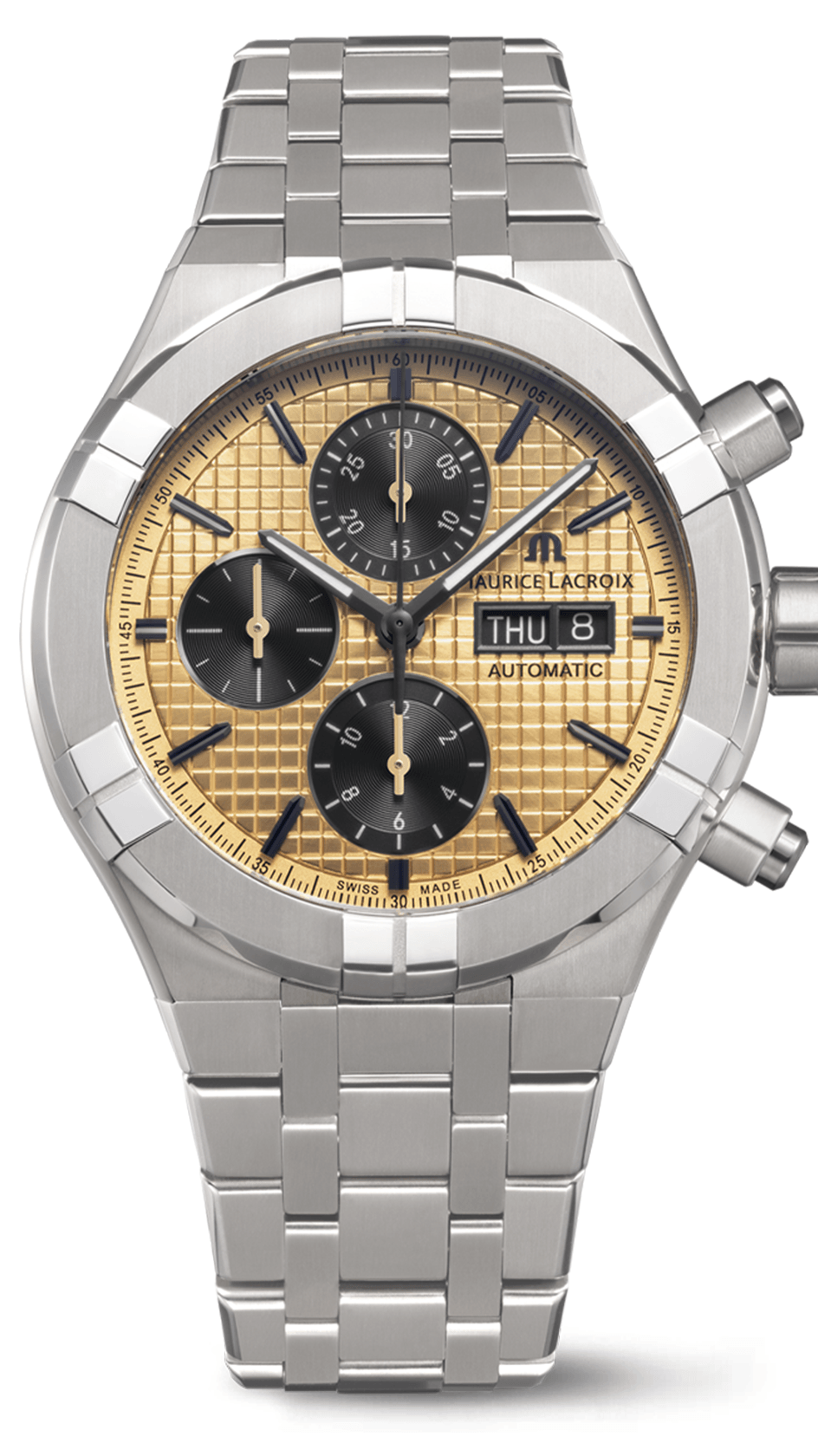 Maurice Lacroix AIKON Chronograph Duotone Quartz 42mm White Dial