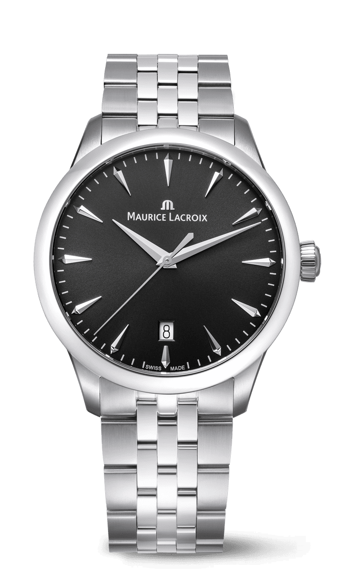 Maurice Lacroix 1975 Μπαταρίας 39mm Μαύρο Καντράν 