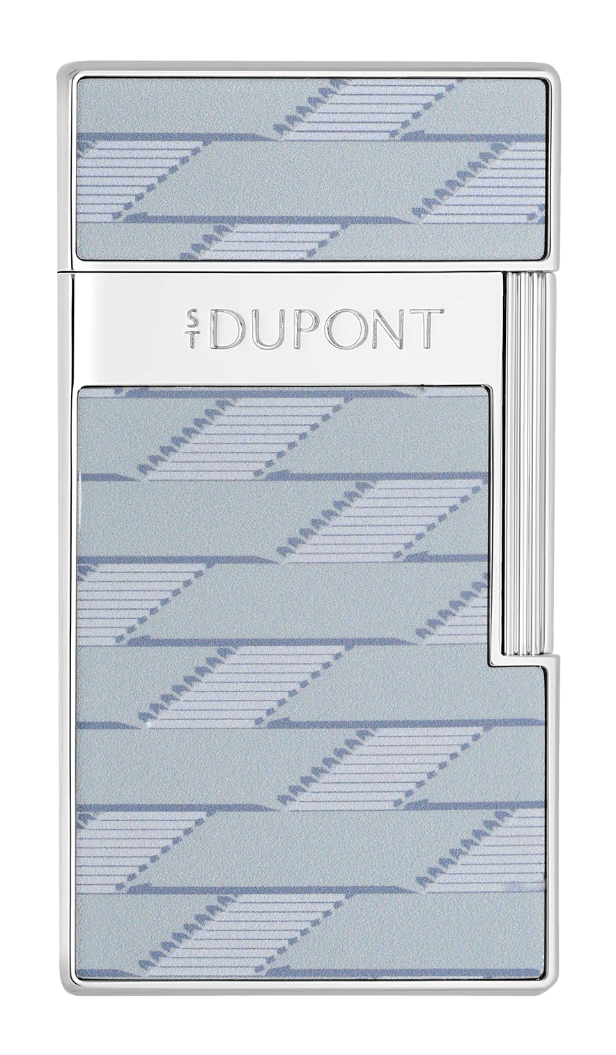 S.T. Dupont Αναπτήρας Biggy Monogram 1872 Ανοιχτή Γκρι Λάκα