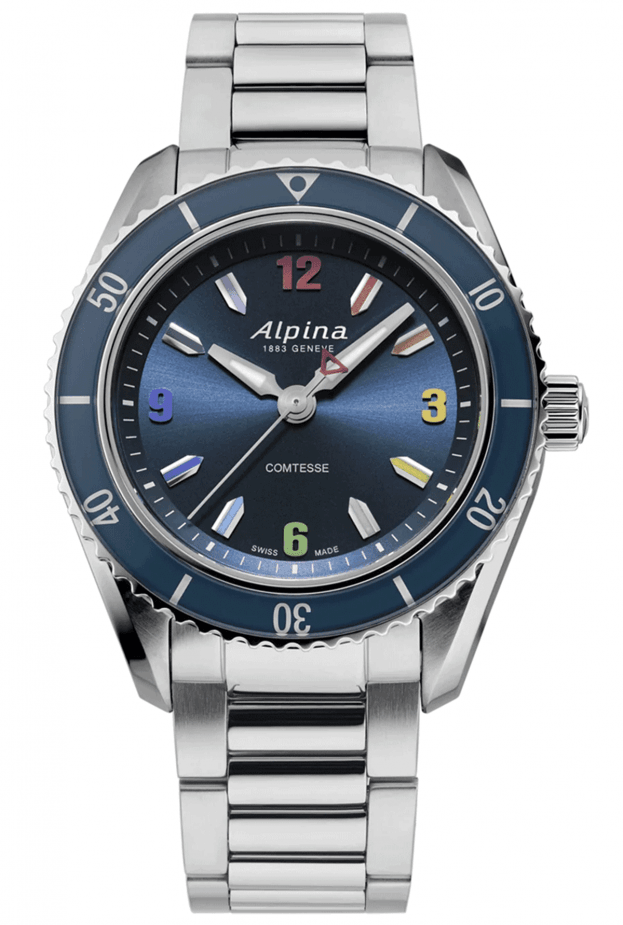 Alpina Alpiner Comtesse Sport Quartz Rainbow 36.5MM BLUE DIAL LIMITED EDITION
