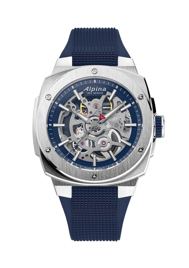 ALPINA ALPINER EXTREME AUTOMATIC 39mm Skeleton Μπλε Καντράν