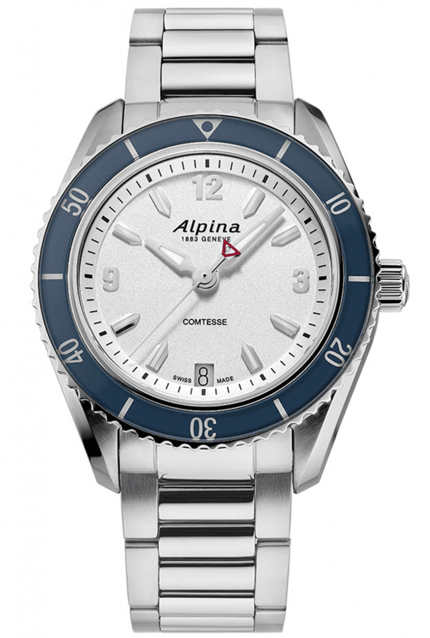 Alpina Comtesse Sport Quartz 36.5mm silver dial