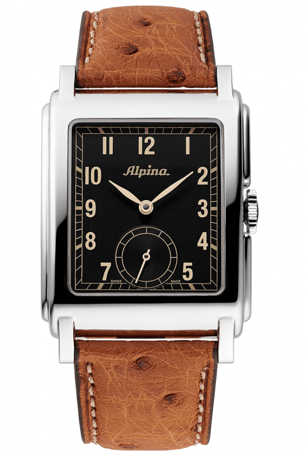 Alpina Heritage Carrée Automatic 140 Years 32.50x39mm black dial