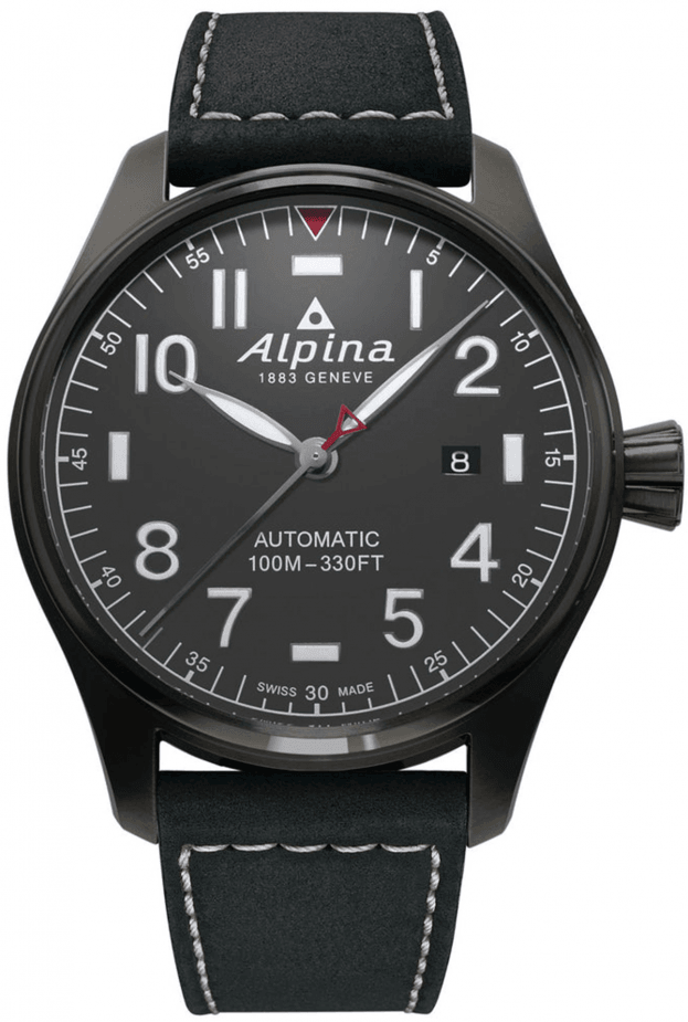 ALPINA STARTIMER PILOT AUTOMATIC 44mm black dial