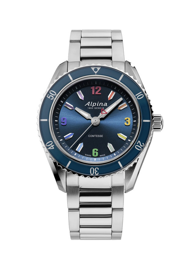 Alpina Alpiner Comtesse Sport Quartz Rainbow 36.5MM ΜΠΛΕ ΚΑΝΤΡΑΝ LIMITED EDITION