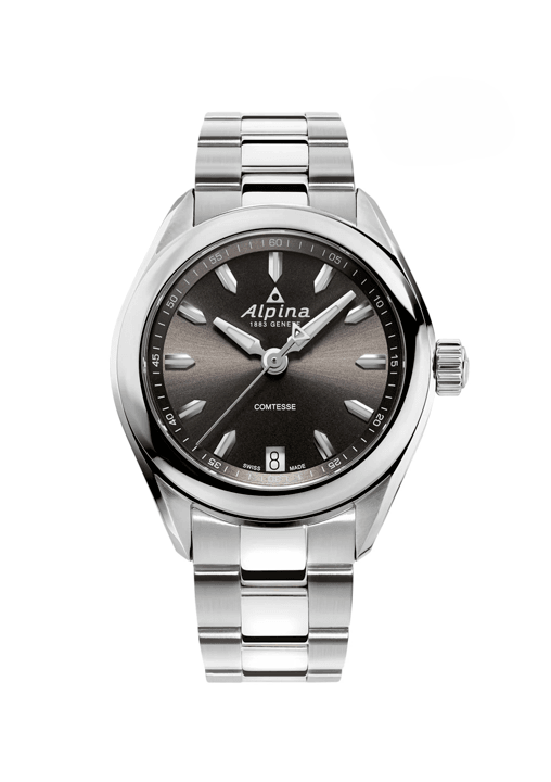 Alpina Comtesse Quartz 34mm καφε καντραν