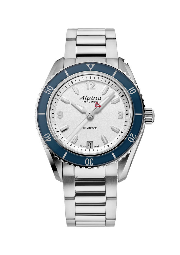 Alpina Comtesse Sport Quartz 36.5mm silver dial