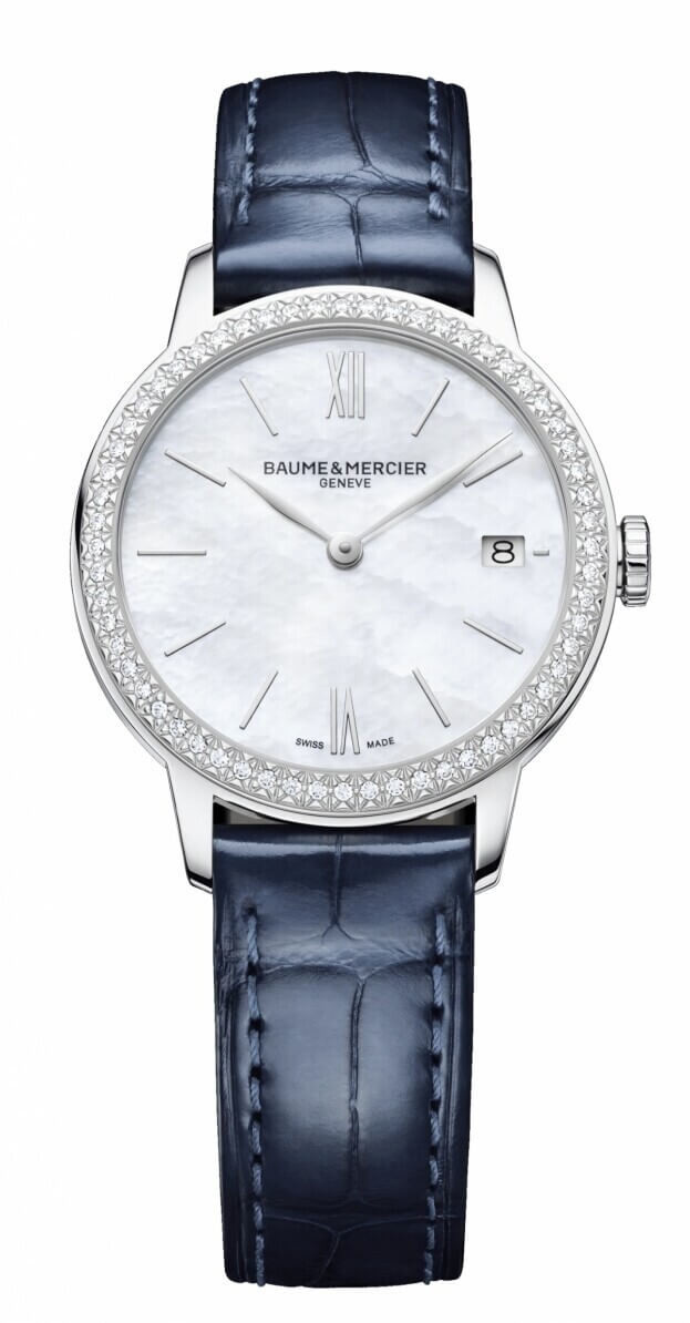 BAUME et MERCIER Classima Quartz 31mm White Mother-of-Pearl Dial with Diamonds Ladies Watch