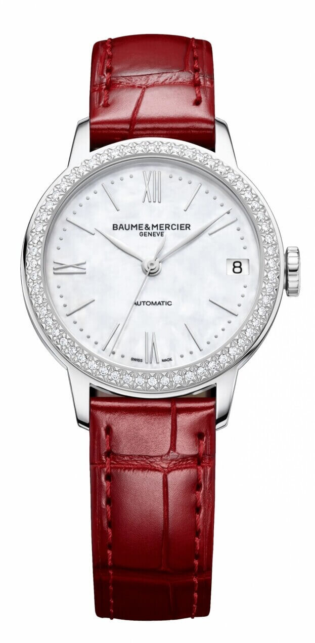 BAUME et MERCIER Classima Automatic 31mm Λευκό Mother-of-Pearl Καντράν με Μπριγιάν