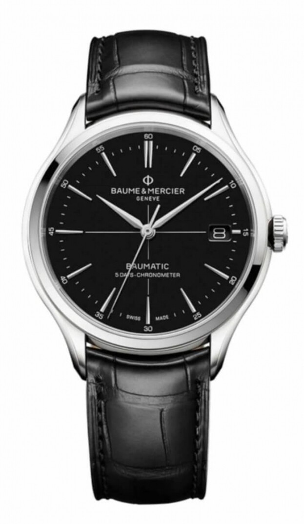 BAUME et MERCIER Clifton Baumatic 40mm Μαύρο Καντράν