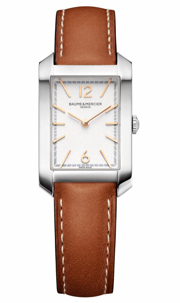 BAUME et MERCIER Hampton Μπαταρίας 35 x 22mm Λευκό Καντράν