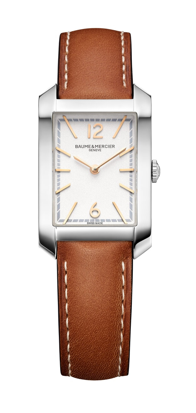BAUME et MERCIER Hampton Μπαταρίας 35 x 22mm Λευκό Καντράν