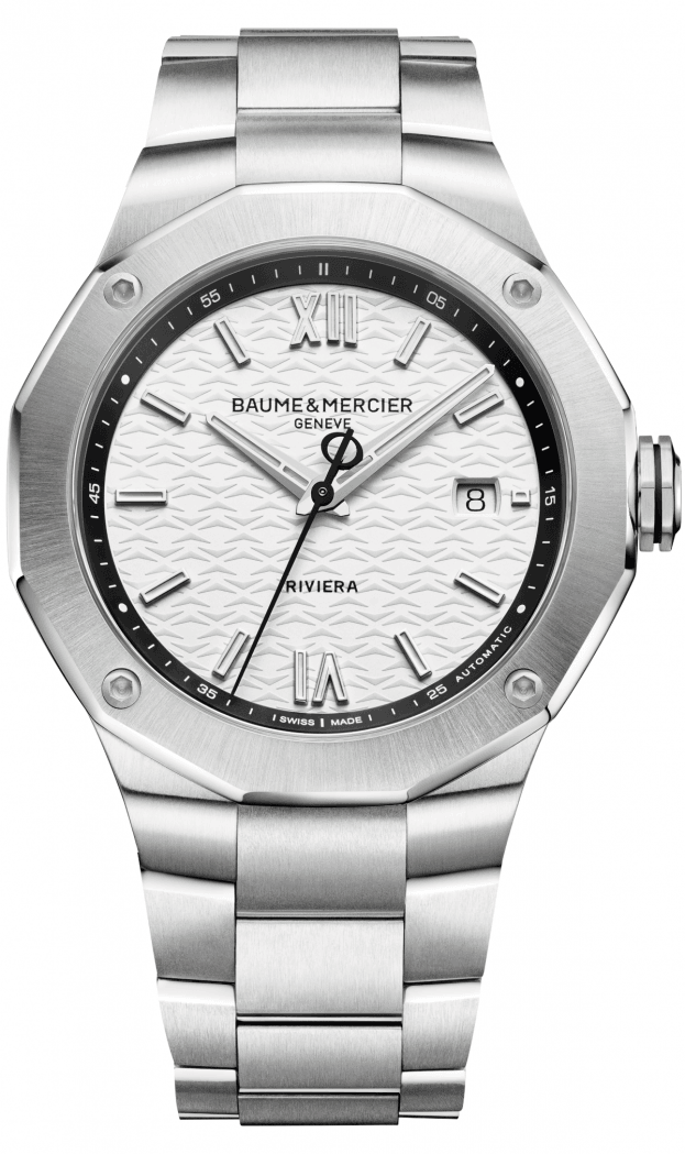 BAUME et MERCIER Riviera Αυτόματο 42mm Γκρι Σατινέ Καντράν