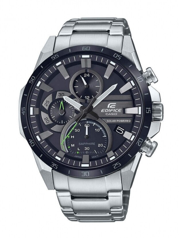 CASIO EDIFICE premium COLLECTION Solar 45.5mm Black Dial Unisex Watch