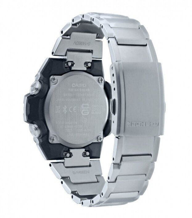 CASIO G SHOCK G STEEL Solar Bluetooth Smartwatch Silver 49mm