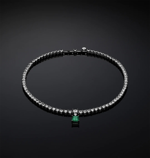 CHIARA FERRAGNI EMERALD CHOCKER WITH PENDANT