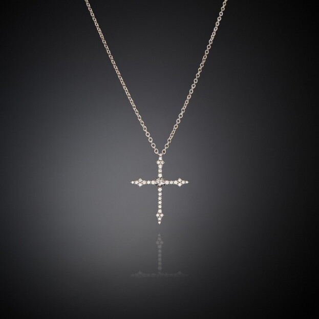 CHIARA FERRAGNI GOTHIC CROSS PENDANT NECKLACE Κολιέ Σταυρός