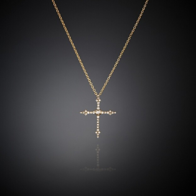 CHIARA FERRAGNI GOTHIC CROSS PENDANT NECKLACE Κολιέ Σταυρός