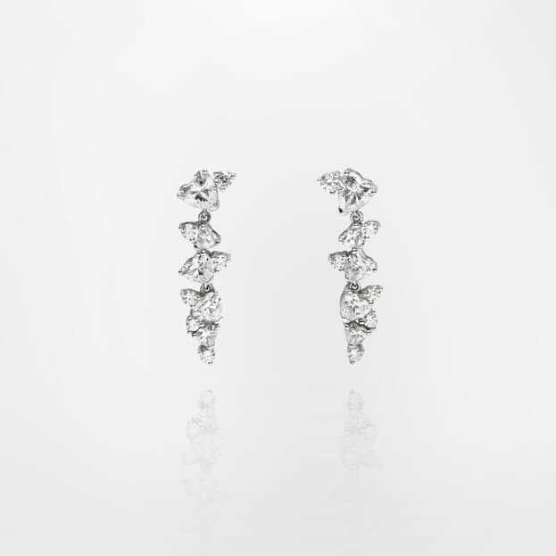 CHIARA FERRAGNI Ασημένια Σκουλαρίκια Με Καρδιές