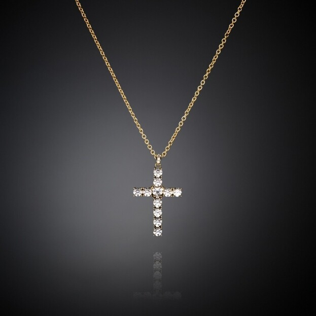 CHIARA FERRAGNI BOLD CROSS PENDANT NECKLACE Κολιέ Σταυρός