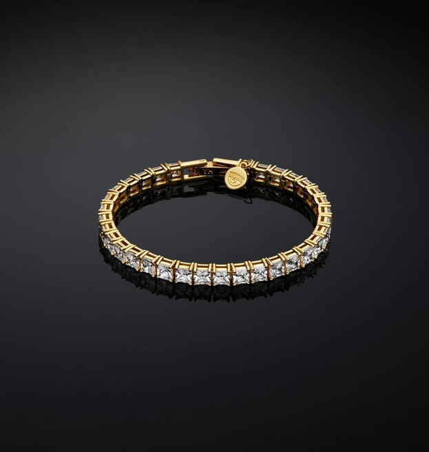 CHIARA FERRAGNI Βραχιόλι Silver Hearts Επιπλατινωμένο Ασήμι 925 με Κρύσταλλα