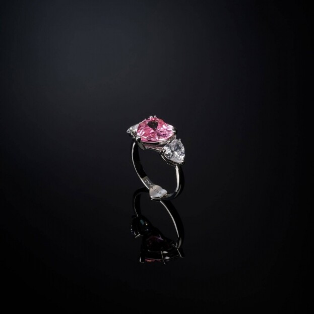 CHIARA FERRAGNIFAIRYTALE FIRST LOVE RING Δαχτυλίδι ροζ καρδιά