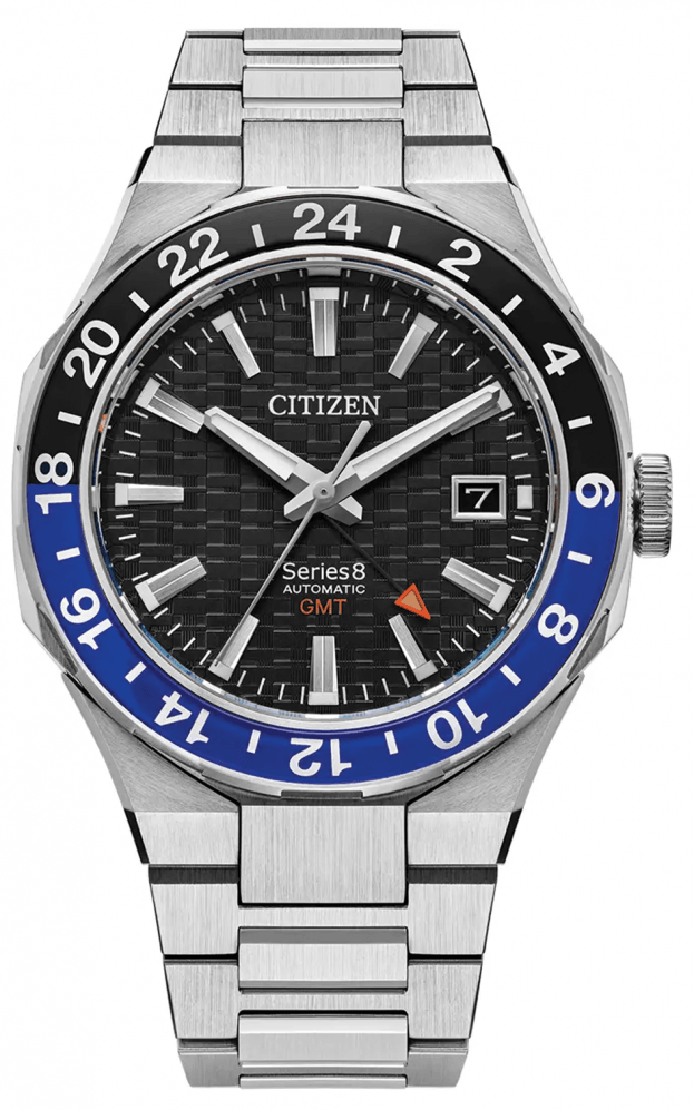 CITIZEN series 8 mechanical gmt 41mm μαυρο καντραν