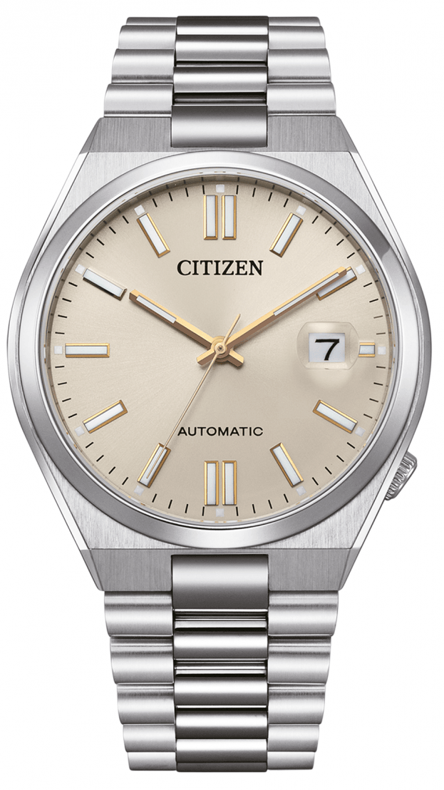 CITIZEN TSUYOSA Automatic 40mm Μπεζ Καντράν