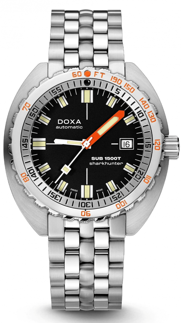 DOXA SUB 1500T SHARKHUNTER automatic 45 mm BLACK DIAL DIVER'S WATCH