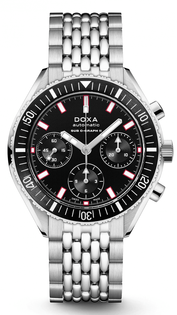 DOXA SUB 200 C-GRAPH II SHARKHUNTER automatic 42mm black DIAL DIVER'S WATCH