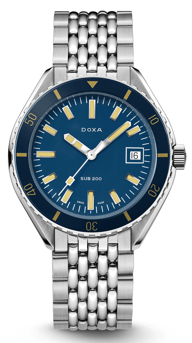 DOXA SUB 200 CARIBBEAN automatic 42 mm Navy blue DIAL DIVER'S WATCH
