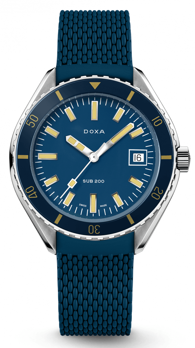 DOXA SUB 200 CARIBBEAN automatic 42 mm navy blue DIAL DIVER'S WATCH