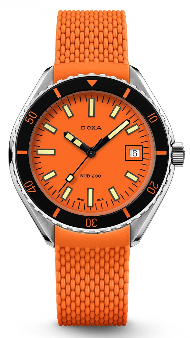 DOXA SUB 200 PROFESSIONAL automatic 42 mm ORANGE DIAL DIVER'S WATCH